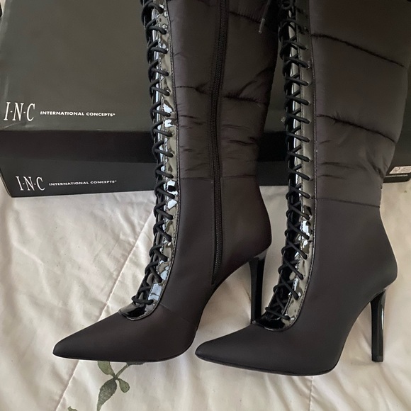 INC International Concepts Black Over-the-Knee Boots - Picture 6 of 11